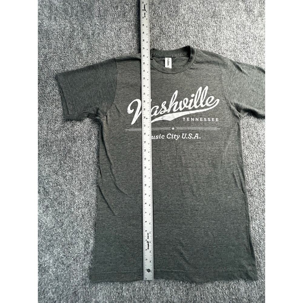 Nashville Tennessee Music City USA Graphic T-Shirt Gray Adult Small - Picture 5 of 8